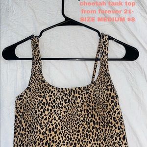 forever 21 cheetah tank top